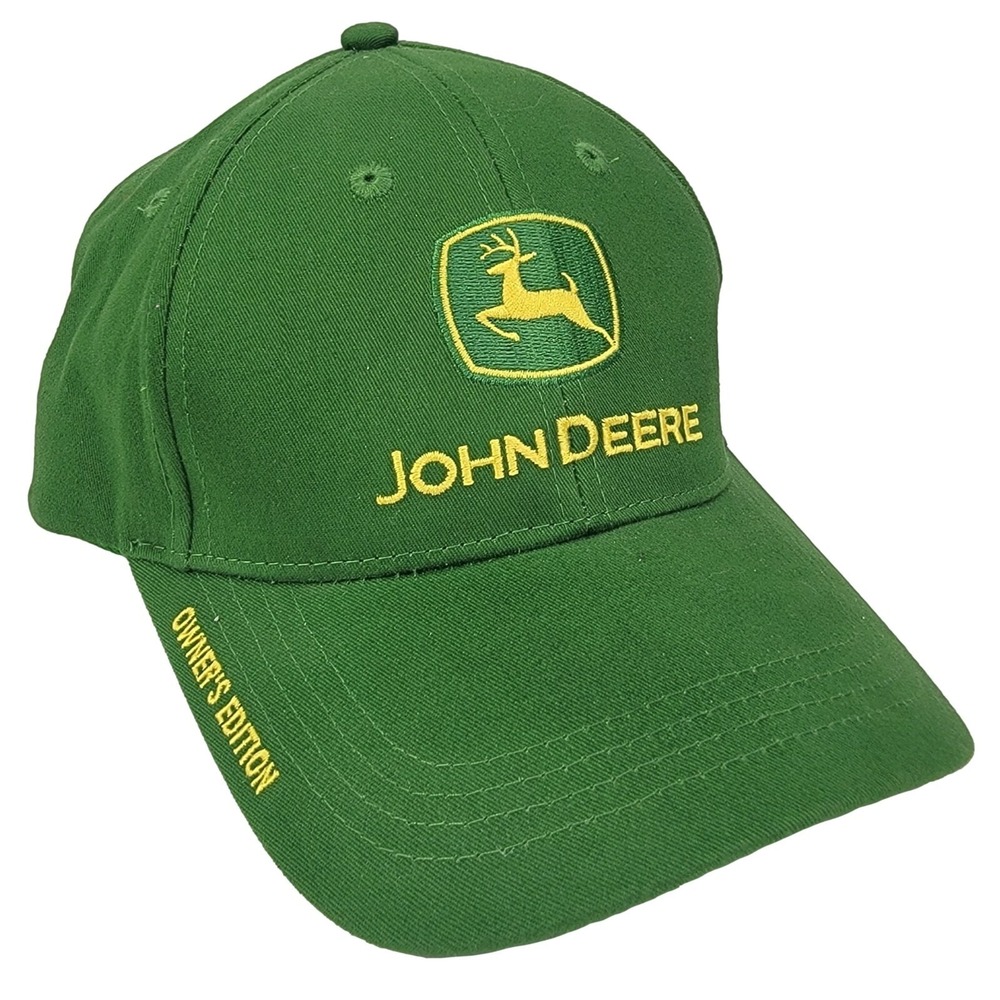 John Deere Owners Edition Hat Baseball Cap Green Adjustable Strapback Farm Lawn